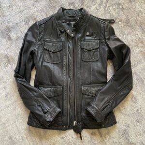 Lucky Brand leather moto jacket